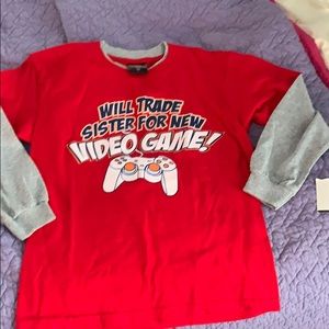 “241” Boys T-shirt size medium red